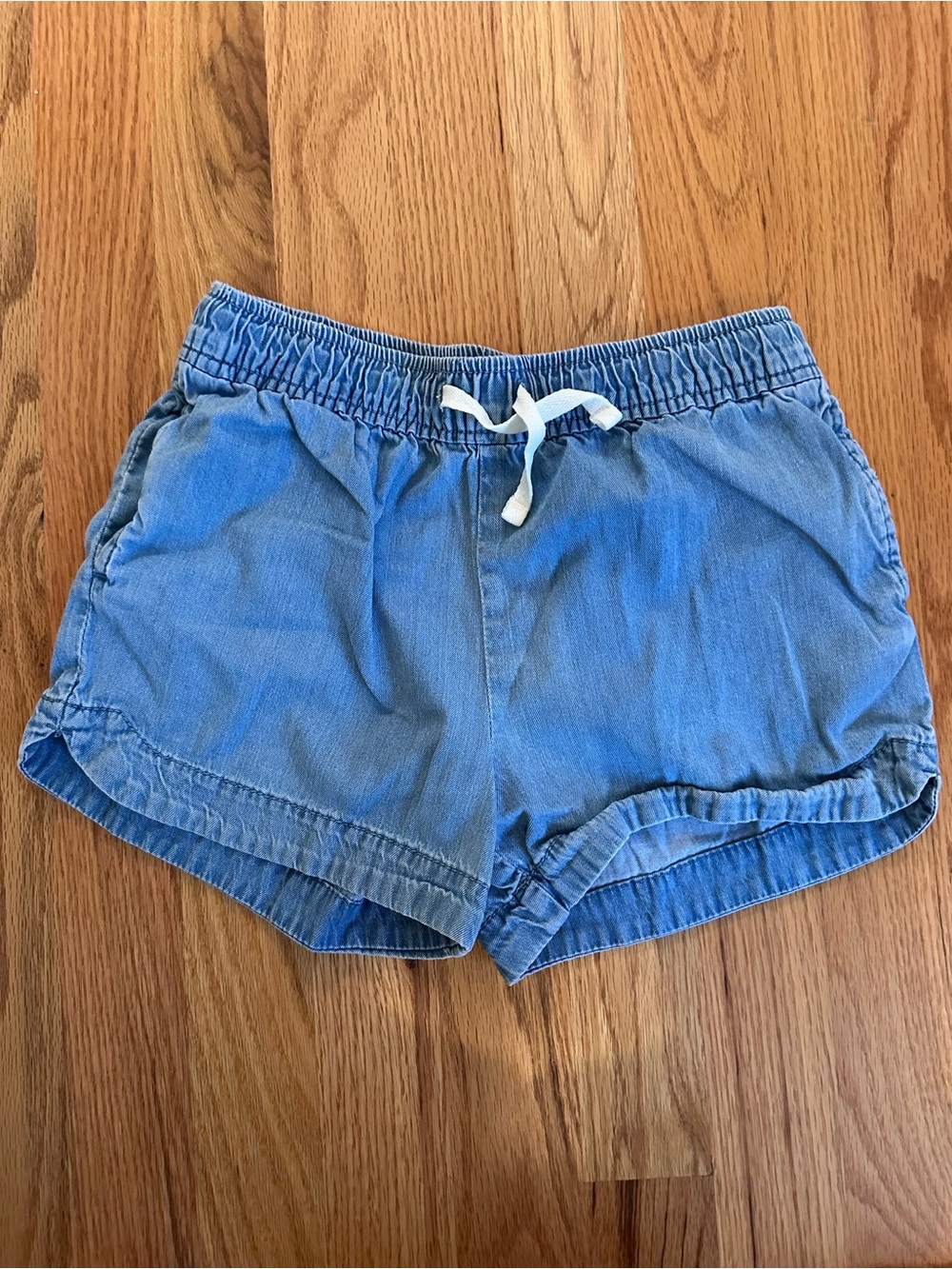 Casual Blue girls Drawstring Shorts
